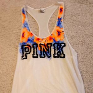 Pink Flowing Tank Top
